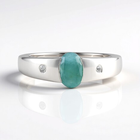 Anello in argento con Grandidierite