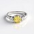 Anello in argento con Berillo Giallo