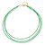 Collana in argento con Onice Verde