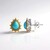 Orecchini in argento con Turchese Sleeping Beauty (Dallas Prince Designs)