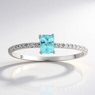 Bague en or et Tourmaline Paraiba du Brésil (AMAYANI)