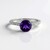Anello in argento con Ametista Zambiana