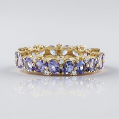 Anello in oro con Tanzanite (de Melo Gold)