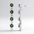 Orecchini in argento con Moldavite