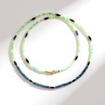 Collana in argento con Topazio Blu Londra (Riya)