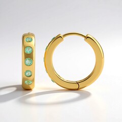 Orecchini in argento con Smeraldo Russo