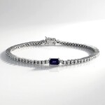 Bracciale in argento con Iolite