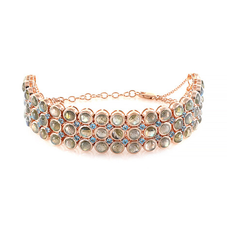 Bracciale in argento con Labradorite Ramata Maniry (KM by Juwelo)