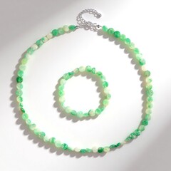 Parure in argento con Quarzo Verde