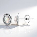 Orecchini in argento con Opale Australiano