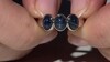 Anillo en plata con Zafiro estrella azul