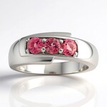 Anello in argento con Tormalina Rosa Brasiliana (Pallanova)