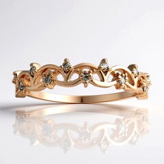 Anello in oro con Diamante Rose de France SI1 di Argyle (Annette)