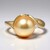 Anello in oro con Perla Dorata dei Mari del Sud (CIRARI)
