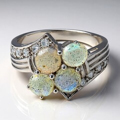 Anello in argento con Spectrolite