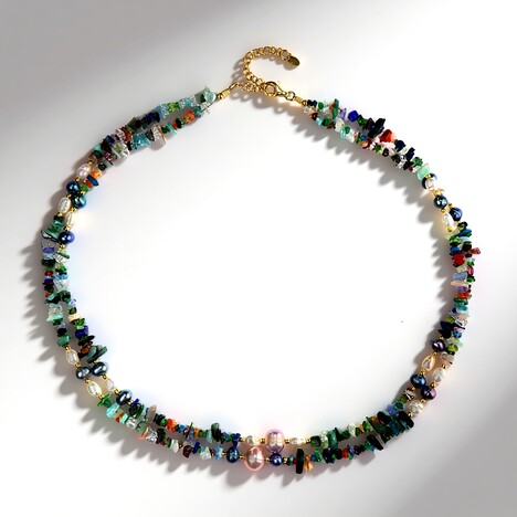 Collana in argento con Perla d'Acqua Dolce Pesca (Riya)