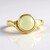 Anello in argento con Prehnite (KM by Juwelo)