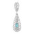 Colgante en plata con Apatita azul (MONOSONO COLLECTION)