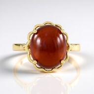 Bague en argent et Grenat Hessonite