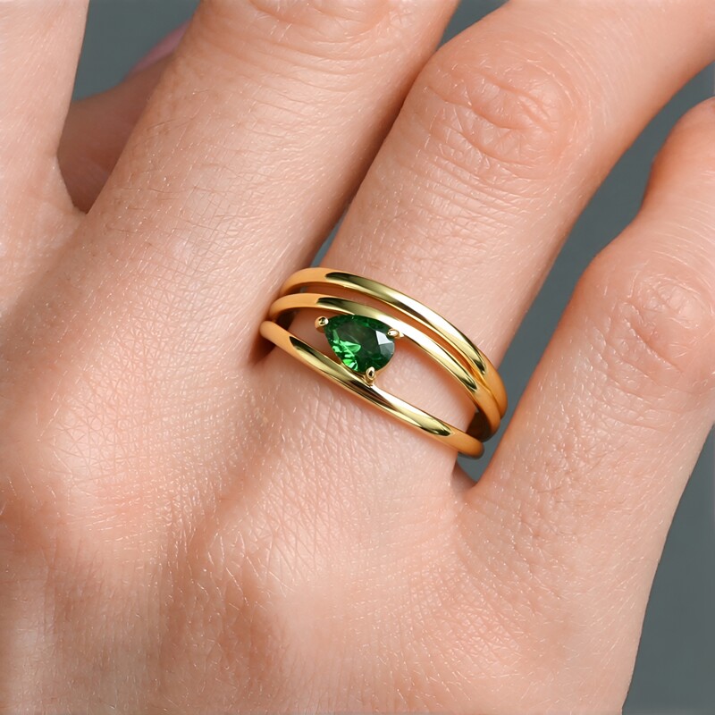 Madagaskar-Demantoid-Goldring