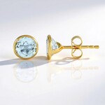 Orecchini in argento con Topazio Blu Cielo