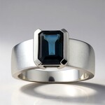 Anello in argento con Topazio Blu Londra (Pallanova)
