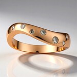 Anello in oro con Diamante Rose de France SI1 di Argyle (Annette)