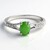 Anello in argento con Crisoprasio Imperiale