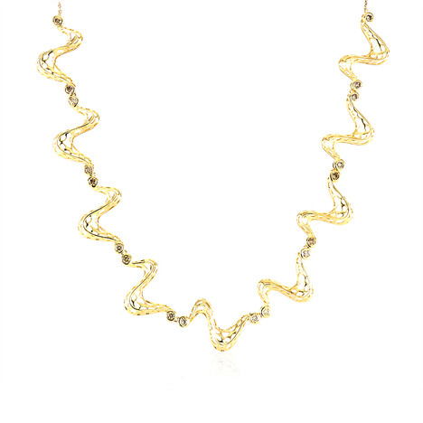 Collar en oro con Diamante champán I2 (Ornaments by de Melo)