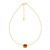 Collana in argento con Ambra Baltica Cognac (dagen)
