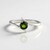 Anello in argento con Diopside Russo