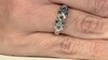 Zilveren ring met Fancy diamanten