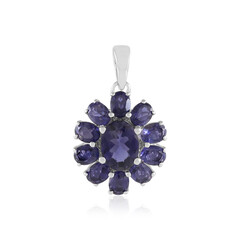 Iolite Silver Pendant