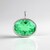 Ciondolo in argento con Quarzo Verde Smeraldo