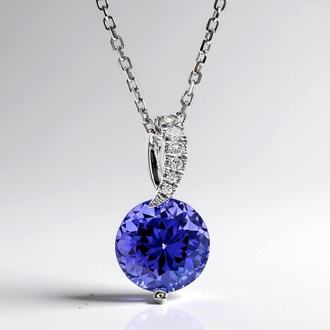 Collana in oro con Tanzanite AAA (CIRARI)