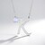 Collana in argento con Pietra di Luna Arcobaleno