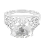 Zilveren ring met een prins kwarts