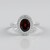 Anello in argento con Granato Mozambico