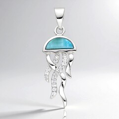 Ciondolo in argento con Larimar