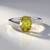 Anello in argento con Apatite Dorata
