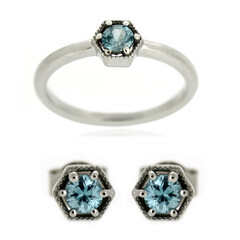 Zilveren ring met Ratanakiri zirkonen