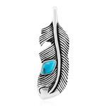 Blauer Kingman Mohave-Türkis-Silberanhänger (Jones Lee)