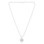 Collana in argento con Topazio Bianco