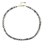 Silberner Band-Jaspis-Silberhalskette