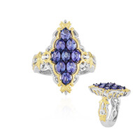 Zilveren ring met tanzanieten (Gems en Vogue)