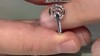 Zilveren ring met I3 Champagne Diamanten (de Melo Essence)