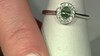 Anillo en plata con Apatita Cromada
