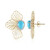 Boucles d'oreilles en or et Turquoise Sleeping Beauty (Ornaments by de Melo)