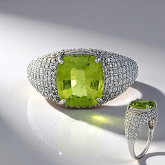 Anello in oro con Peridoto (AMAYANI)