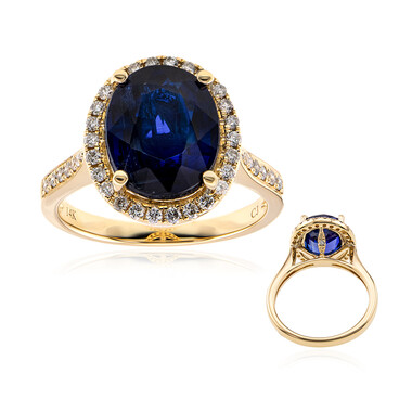 Anello in oro con Cianite del Nepal (CIRARI)